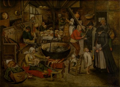 Besuch auf dem Bauernhof von Pieter Brueghel the Younger